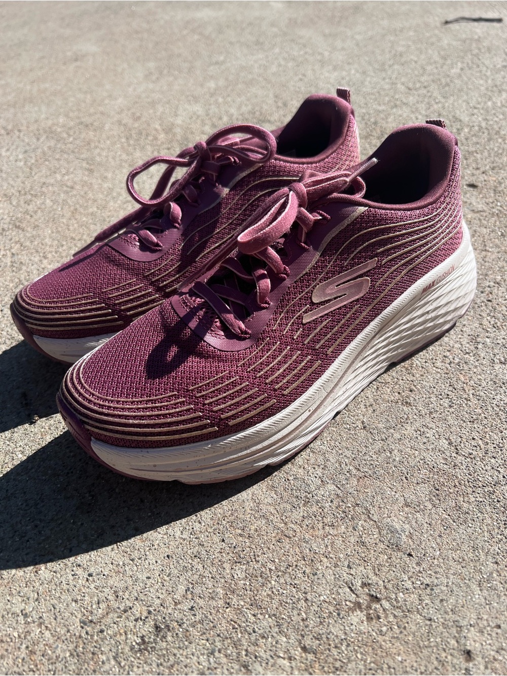 Skechers Women's Plum Mesh Lace-Up Athletic Sneakers 8